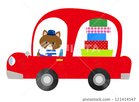 Cat and car 121414547