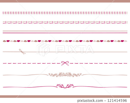 A set of hand-drawn illustrations of stylish lines, underlines, and borders A set of hand-drawn illustrations of stylish lines, underlines, and borders 121414596