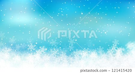 Snow Christmas winter light background 121415420