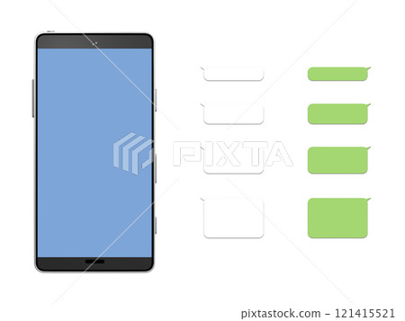 Smartphone, mobile phone, smartphone, centered, with mask, for compositing 121415521