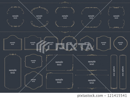 Simple and elegant gold frame 121415541