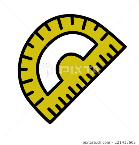 semicircular ruler semicircular ruler 121415602
