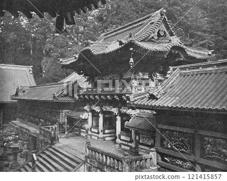 明治時期日本，栃木縣，日光東照宮，陽明門 121415857