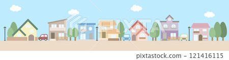 安靜住宅區插畫 安靜住宅區插畫 121416115