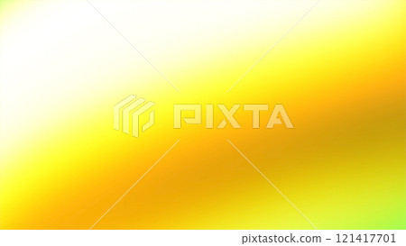 Abstract Gradient. A warm blend of white, yellow, and orange transitioning into soft green, creating a vibrant and sunny effect. 121417701