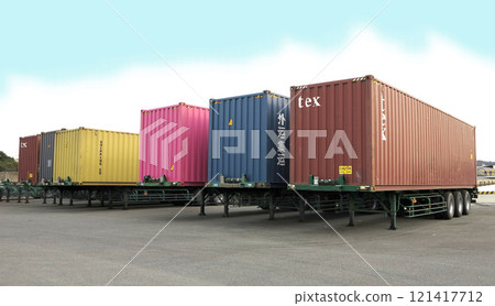 Container imports at port Container imports at port 121417712