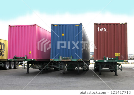 Container imports at port Container imports at port 121417713