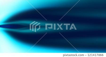 Cross-section image of a blue high-heat jet flame on a black background (retouched and color-processed image material) 121417866