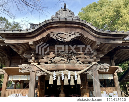 The main hall of Tanashi Shrine The main hall of Tanashi Shrine 121418620