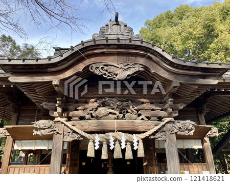 The worship hall of Tanashi Shrine The worship hall of Tanashi Shrine 121418621