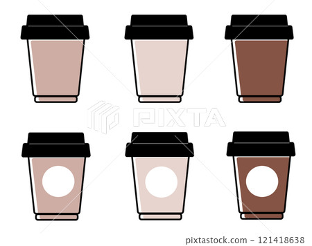 Takeaway coffee cup icon Takeaway coffee cup icon 121418638