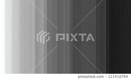 Gradient of gray shades blending together in vertical stripes, creating abstract background 121418764