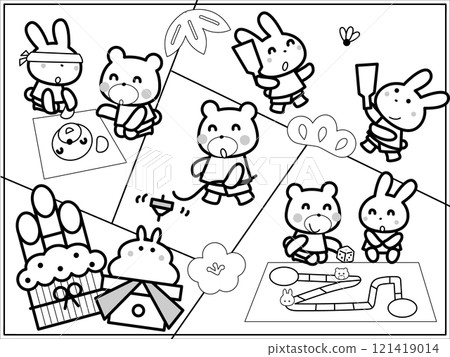 New Year's play coloring book 121419014