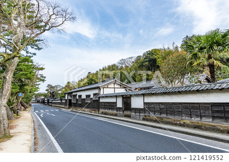 Matsue City, Shimane Prefecture - Scenery of the samurai residence and Shiomi Nawate, designated cultural property of Matsue City 121419552