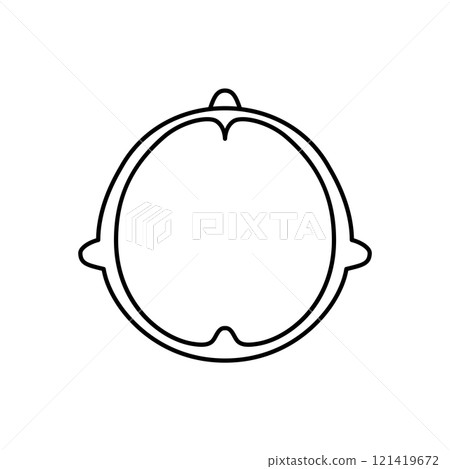 大腦，頂葉區域，左腦和右腦，黑白 121419672