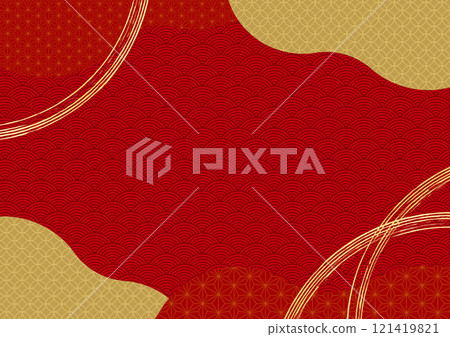 時尚日本圖案和金刷日本紙新年賀卡背景 5 時尚日本圖案和金刷日本紙新年賀卡背景 5 121419821