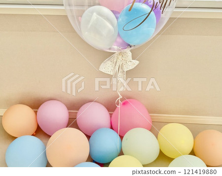 Stock Photo: Celebration (balloons and balloons) Stock Photo: Celebration (balloons and balloons) 121419880