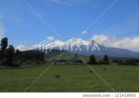 Mount Ruapehu, the highest peak on New Zealand's North Island 121419950