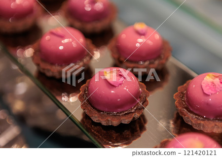 Elegant mousse cakes with a creamy filling 121420121