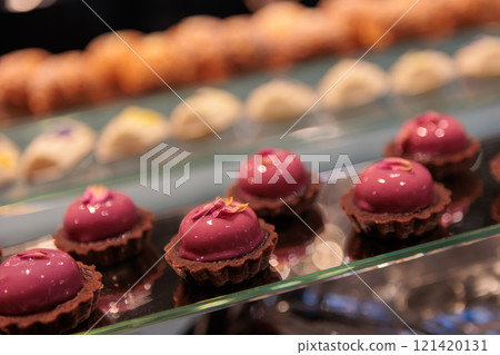 Elegant mousse cakes with a creamy filling 121420131