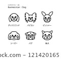 Simple "small dog" icon/pictogram vector set 121420165