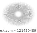 Oval concentrated line background material 121420489
