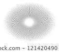 Oval concentrated line background material 121420490