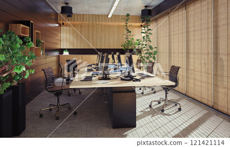 modern office interior 121421114