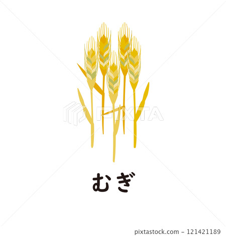 日語平假名系列 - Mugi 平假名“mu” 121421189