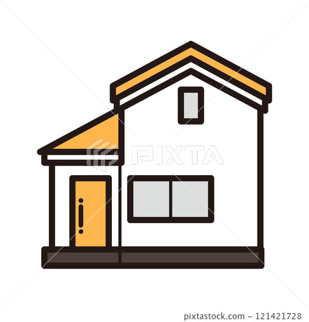 簡單的房子圖標 簡單的房子圖標 121421728