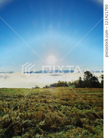 Autumn Camping ONTAKE: Watching the sunrise from above the clouds 121421760