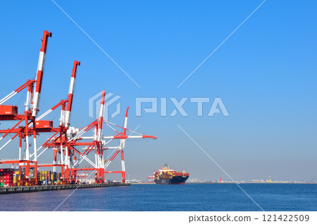 Kobe Port Container Ship 121422509