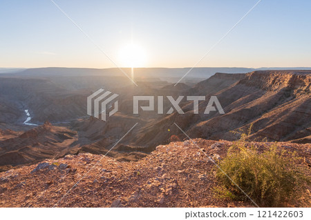 Sunset over fish river canyon Sunset over fish river canyon 121422603
