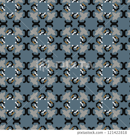 Abstract geometric pattern. Textile printing, web design, Identity, wallpaper. 121422818