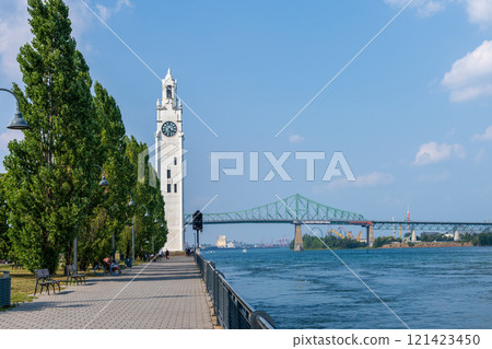 Old Port of Montreal Clock Tower. Montreal, Quebec, Canada. Old Port of Montreal Clock Tower. Montreal, Quebec, Canada. 121423450
