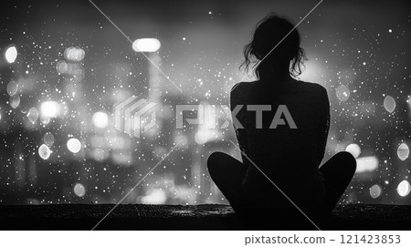 black, abstract, light 121423853