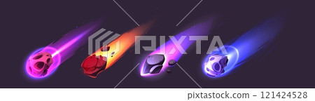 Burning asteroid and comet collection 121424528