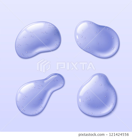 Glossy transparent jelly drops Glossy transparent jelly drops 121424556