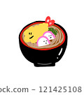 Illustration of New Year's Eve soba 121425108