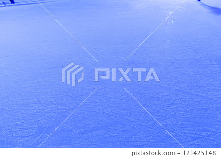 Illuminated ice skating rink Illuminated ice skating rink 121425148