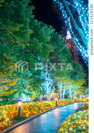 東京新宿的燈飾景觀 121426396