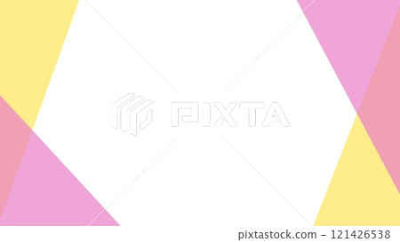 Pink and yellow simple line frame Pink and yellow simple line frame 121426538