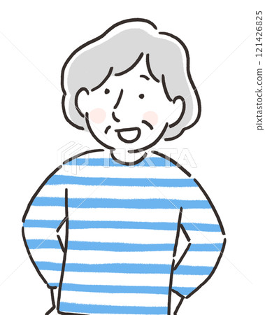 Smiling and cheerful grandma 121426825