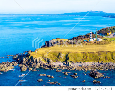 男鹿半島的入道崎（秋田縣男鹿市） 121426981