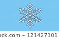 Snow crystal illustration 121427101