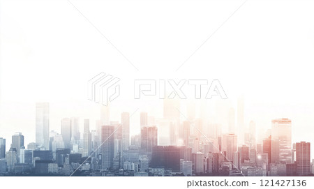 城市景觀插畫背景素材 城市景觀插畫背景素材 121427136