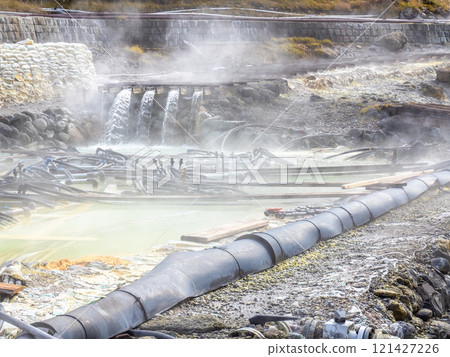 秋天的玉川溫泉溝（秋田縣仙北市） 121427226