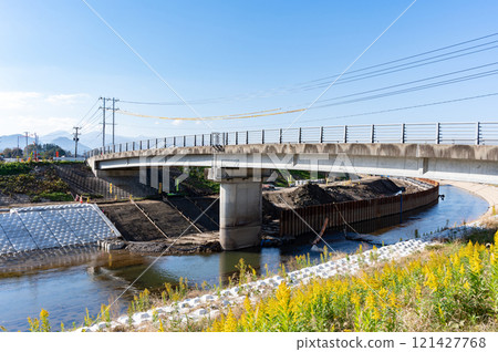 河道建設風景 河道建設風景 121427768
