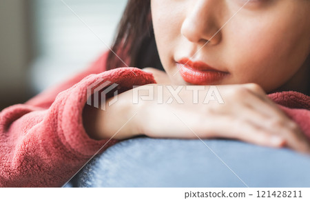 Indoor female portrait Indoor female portrait 121428211