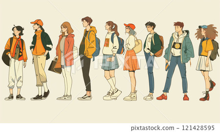 人物手繪插畫合輯 121428595